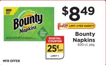ShopRite Napkins offer