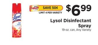 ShopRite Disinfectant spray offer