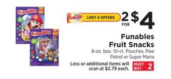 ShopRite Fruit snacks offer