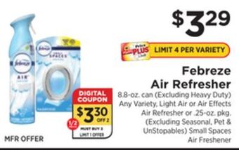 ShopRite Air refresher offer