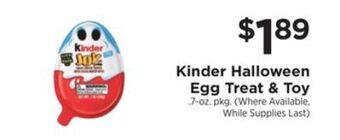 ShopRite Halloween egg treat & toy offer