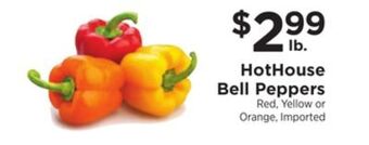 ShopRite Hothouse bell peppers offer