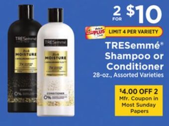ShopRite Shampoo or conditioner offer