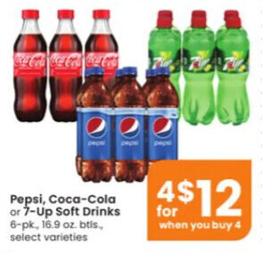 Albertsons Pepsi, Coca-Cola or 7-Up Soft Drinks offer