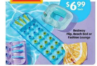 Aldi Bestway Flip Beach Bed Or Fashion Lounge offer