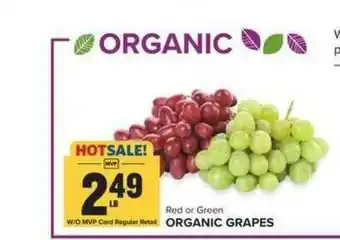 Food Lion Red Or Green Organic Grapes offer