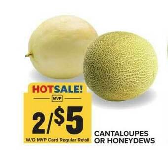 Food Lion Cantaloupes Or Honeydews offer