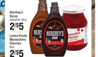 Lowes Foods Hershey's Syrup offer