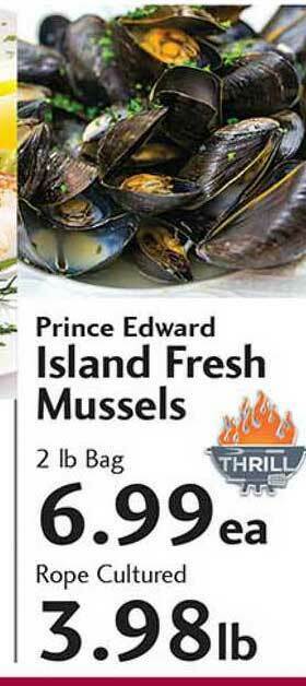 Sunset Foods Prince Edward Island Fresh Mussels offer