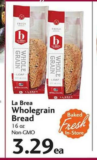 Sunset Foods La Brea Wholegrain Bread offer