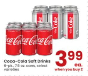 Albertsons Coca-Cola Soft Drinks offer