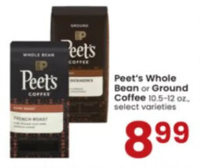 Albertsons Peet's Whole Bean or Ground Coffee offer