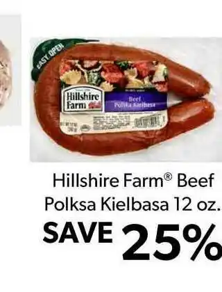 Commissary Hillshire Farm Beef Polksa Kielbasa offer