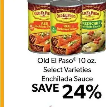 Commissary Old El Paso 10 Oz. Select Varieties Enchilada Sauce offer