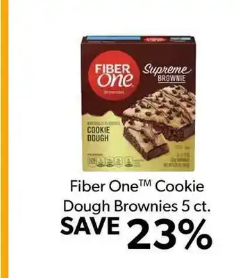 Commissary Fiber One Cookie Dough Brownies 5 Ct. offer