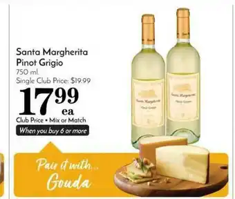 Pavilions Santa Margherita Pino Grigio offer