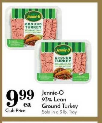 Pavilions Jennie-o 93% Lean Ground Turkey offer