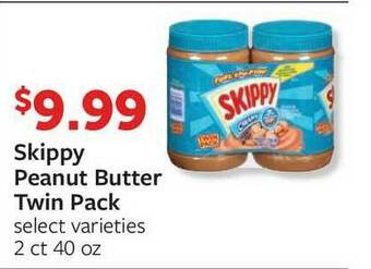 Fareway Skippy Peanut Butter Twin Pack offer