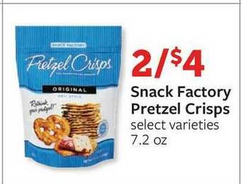 Fareway Snack Factory Pretzel Crisps offer