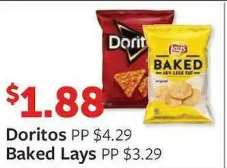 Fareway Doritos Ot Baked Lays offer