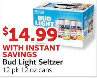 Fareway Bud Light Seltzer offer