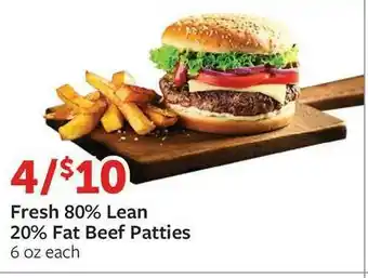 Fareway Fresh 80% Lean 20% Fat Beef Patties offer