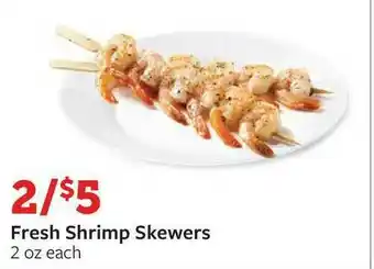 Fareway Fresh Shrimp Skewers offer
