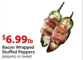 Fareway Bacon Wrapped Stuffed Peppers offer