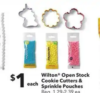 JOANN Wilton Open Stock Cookie Cutters & Sprinkle Pouches offer