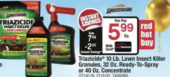 Ace Hardware Triazicide 10 Lb Lawn Insect Killer Granules 32 Oz. Ready-to-spray Or 40 Oz. Concentrate offer