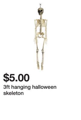 Five Below 3ft hanging halloween skeleton offer