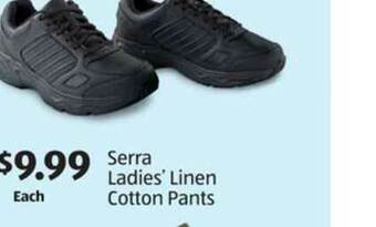 Aldi Serra Ladies' Linen Cotton Pants offer