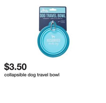 Five Below Collapsible dog travel bowl offer