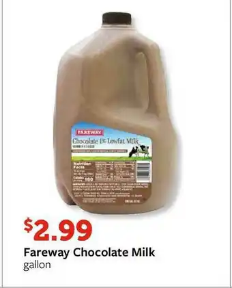Fareway Fareway Chocolate Milk Gallon offer