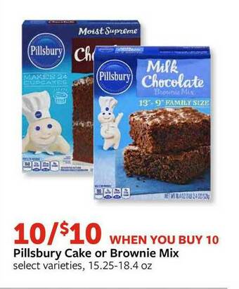 Fareway Pillsbury Cake Or Brownie Mix offer