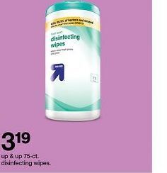 Target Disinfecting wipes offer