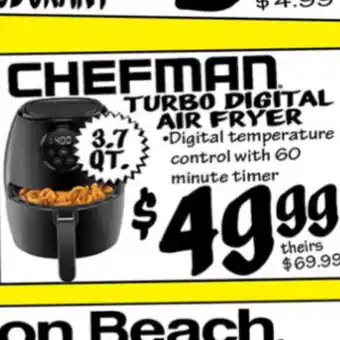 Ollie's Chefman digital air fryer offer