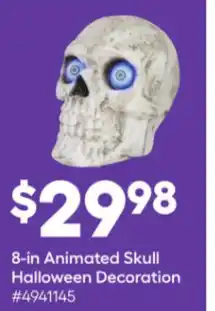 8-in animated skull