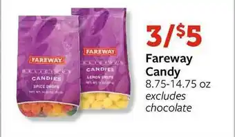 Fareway Fareway Candy 8.75-14.75 Oz Excludes Chocolate offer