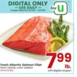 Albertsons Atlantic salmon filet offer