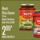 Jewel-Osco Mutti pizza sauce offer