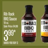 Jewel-Osco Rib rack bbq sauce offer