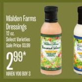 Jewel-Osco Walden farms dressings offer