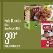 Jewel-Osco Katz donuts offer