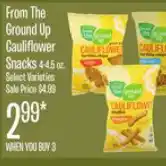 Jewel-Osco From the ground up cauliflower snacks offer