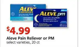 Fareway Aleve Pain Reliever Or Pm offer