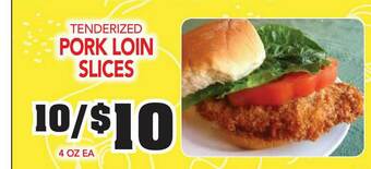 Fareway Tenderized Pork Loin Slices offer