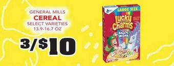 Fareway General Mills Cereal Select Varieties offer