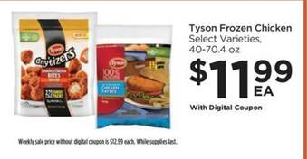 Foods Co Tyson frozen chicken offer