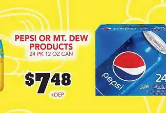 Fareway Pepsi Or Mt. Dew Products offer